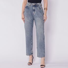 Calça Feminina Jeans Reta Cropped Boby Blues