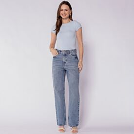 Calça Feminina Jeans Reta Patricia Foster