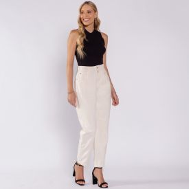 Calça Feminina Mom Em Sarja Boby Blues