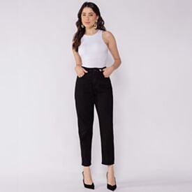Cal&ccedil;a Feminina Mom Em Sarja Boby Blues