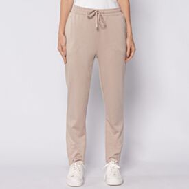 Calça Feminina Reta Em Viscose Scream Bege