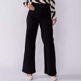 Calça Feminina Wide Leg Collor Sarja Boby Blues