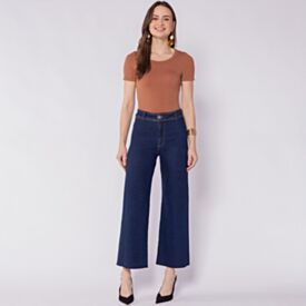 Calça Feminina Wide Leg Cropped Patricia Foster