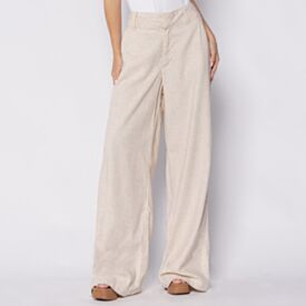 calça wide patricia foster Linho