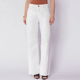 Calça Feminina Wide Leg Em Sarja Patricia Foster