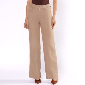 Calça Feminina Wide Leg Sarja Sawary