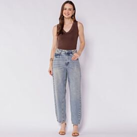 Calça Jeans Feminina Barrel Boby Blues