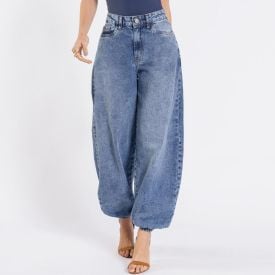 Calça Jeans Feminina Aladim Boby Blues Azul Medio