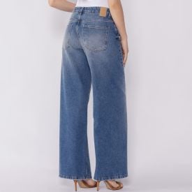 Calça Jeans Feminina Baggy Boby Blues Azul Medio