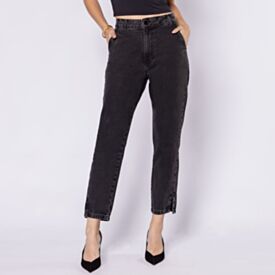 Calça Jeans Feminina Mom Com Strass Boby Blues