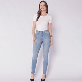 Calça Jeans Feminina Skinny Boby Blues Azul Claro