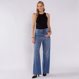 Calça Jeans Feminina Wide Leg Boby Blues