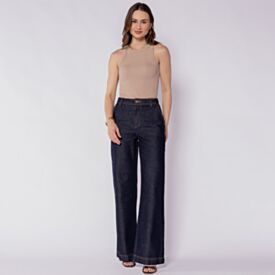 Calça Jeans Feminina Wide Leg Patricia Foster