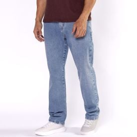Calça Jeans Masculina Reta Thing Azul Medio
