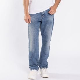 Calça Jeans Masculina Reta Thing Azul Medio