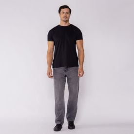 Calça Jeans Masculina Reta Thing Preto