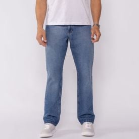 Cal&ccedil;a Jeans Masculina Reta Thing Azul Medio