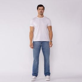 Cal&ccedil;a Jeans Masculina Reta Thing Azul Medio