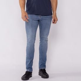 Cal&ccedil;a Jeans Masculina Slim Marc Alain Azul Medio