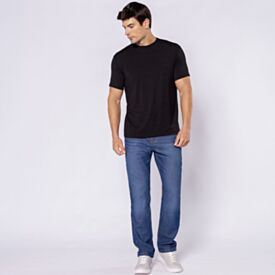 Calça Jeans Masculina Slim Marc Alain Azul Medio