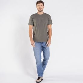 Cal&ccedil;a Jeans Masculina Slim Marc Alain Azul Medio