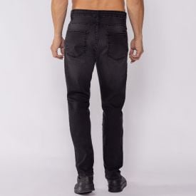 Cal&ccedil;a Jeans Masculina Slim Marc Alain Preto