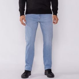 Cal&ccedil;a Jeans Masculina Slim Marc Alain Azul Claro