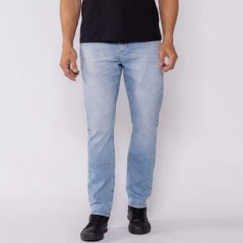 Cal&ccedil;a Jeans Masculina Slim Thing Azul Claro