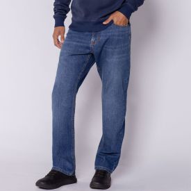 Calça Jeans Masculina Tradicional Marc Alain Azul Escuro