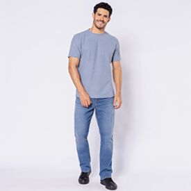 Calça Jeans Masculina Tradicional Marc Alain Azul Claro