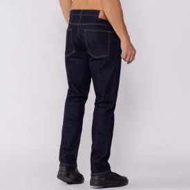 Calça Jeans Masculina Tradicional Marc Alain Azul Escuro