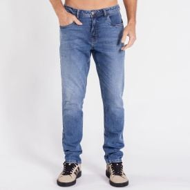 Calça Jeans Masculina Skinny Marc Alain Azul Medio