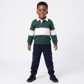 Cal&ccedil;a Jogger Cargo Infantil Menino 4 A 10 Anos Hot Dog Marinho