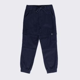 Cal&ccedil;a Jogger Cargo Infantil Menino 4 A 10 Anos Hot Dog Marinho