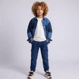 Cal&ccedil;a Jogger Juvenil Menino 12 A 16 Anos Hot Dog