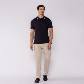 Cal&ccedil;a Masculina Em Sarja Slim Marc Alain Bege
