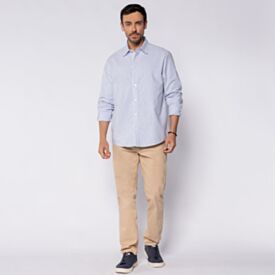 Cal&ccedil;a Masculina Em Sarja Slim Marc Alain