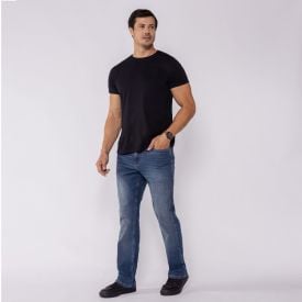 Calça Masculina Jeans Tradicional Marc Alain Azul Escuro