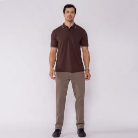 Cal&ccedil;a Masculina Slim Em Sarja Marc Alain Rato