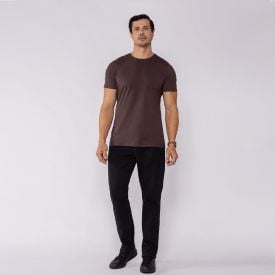 Cal&ccedil;a Masculina Slim Em Sarja Marc Alain Preto
