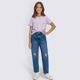 Calça Mom Infantil Menina 12 a 16 Anos Marmelada