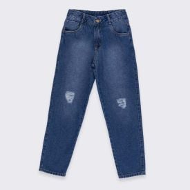 Calça Mom Infantil Menina 12 a 16 Anos Marmelada
