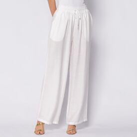 Calça Pantalona Estilo Pijama Patricia Foster