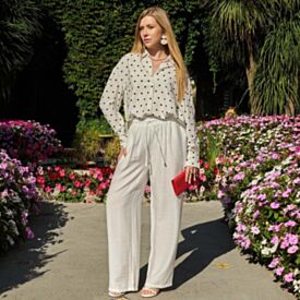 Cal&ccedil;a Pantalona Estilo Pijama Patricia Foster