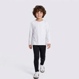 Cal&ccedil;a T&eacute;rmica Infantil Menino 4 a 10 Anos Hot Dog Preto