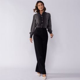 Calça Jeans Feminina Wide Leg Patricia Foster