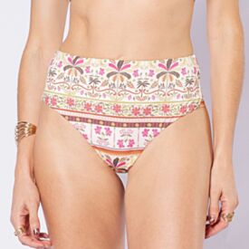 Calcinha Biquíni Hot Pant Camila Moretti Estampado Floral