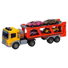 Caminhão Cegonha Fricção com Luz e Som Havan Toys
