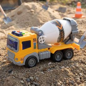 Caminhão Construtor Betoneira Fricção com Luz e Som Havan Toys