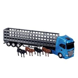 Caminhão Iveco S-Way Boiadeiro com Animais Usual Brinquedos - Sortido